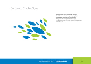 Corporate Graphic Style
17Brand Guidelines SHS JANUARI 2013 08
dalam inspirasi untuk mengingat identitas
diperlukan sebuah...