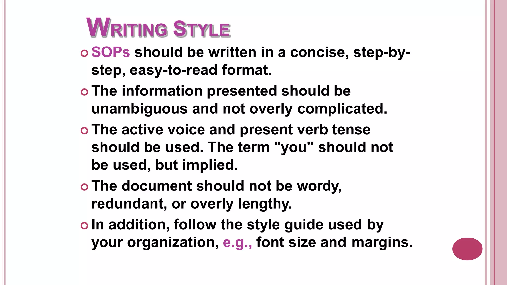 Standard operating procedure | PPTX