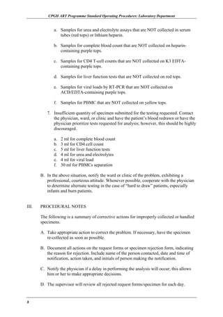 Lab Draws Sop Standard operating procedures_for_laboratory_services | PDF
