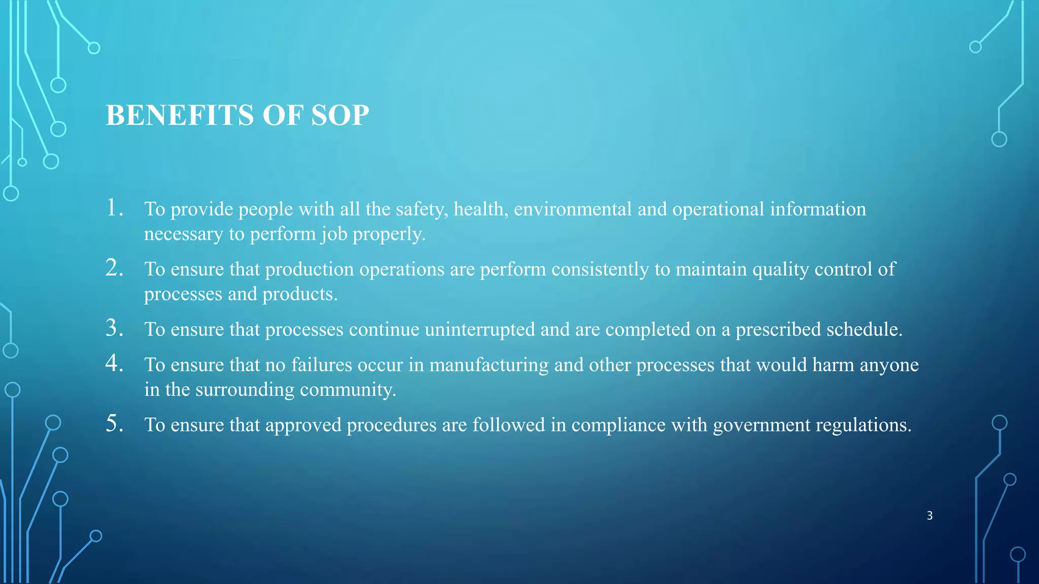 Standard Operating Procedure | PPTX