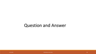 Question and Answer
PREPARED BY CHUE MIN 182/27/2020
 