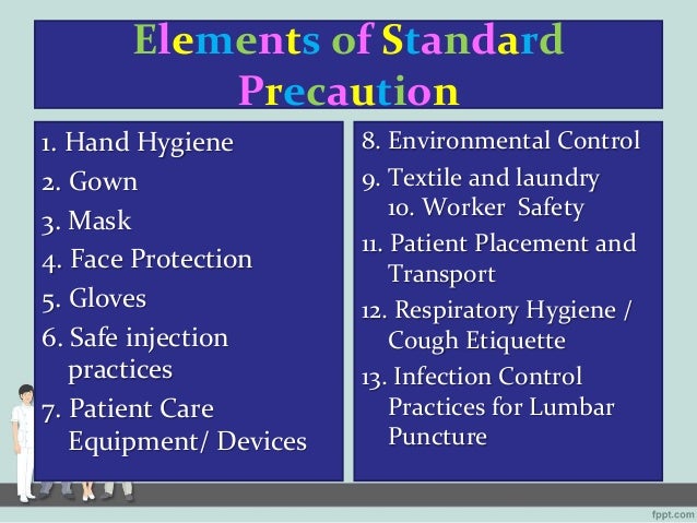 Image result for standard precautions of infection control