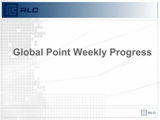 Global Point Weekly Progress
 
