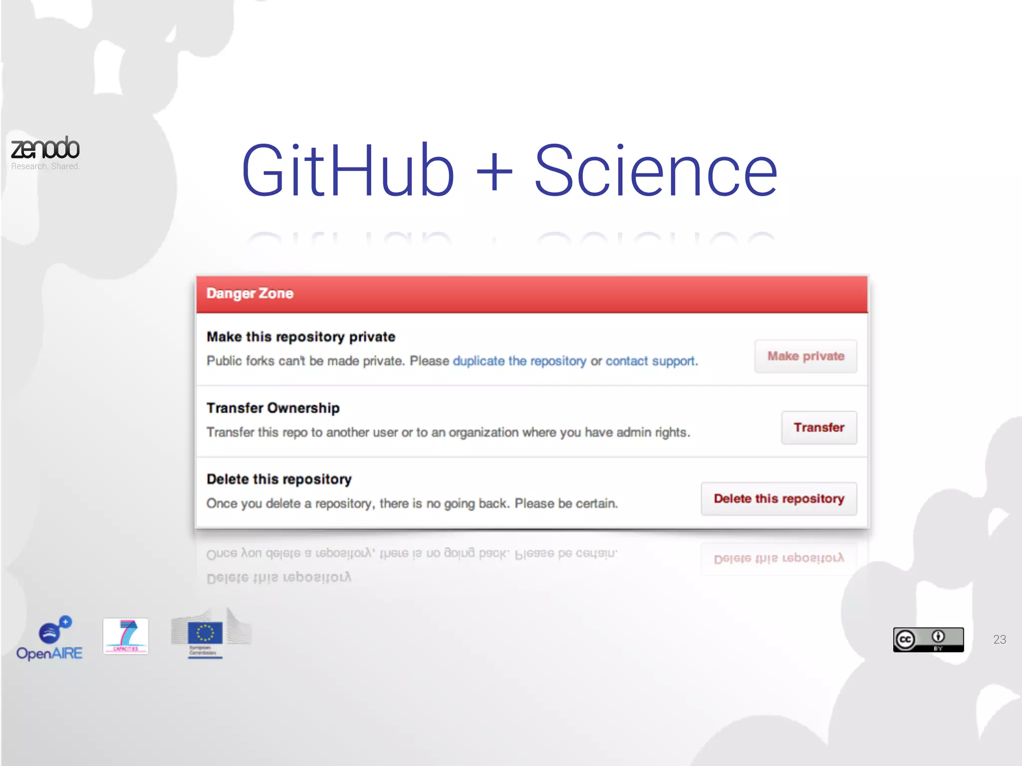 23
GitHub + Science
 