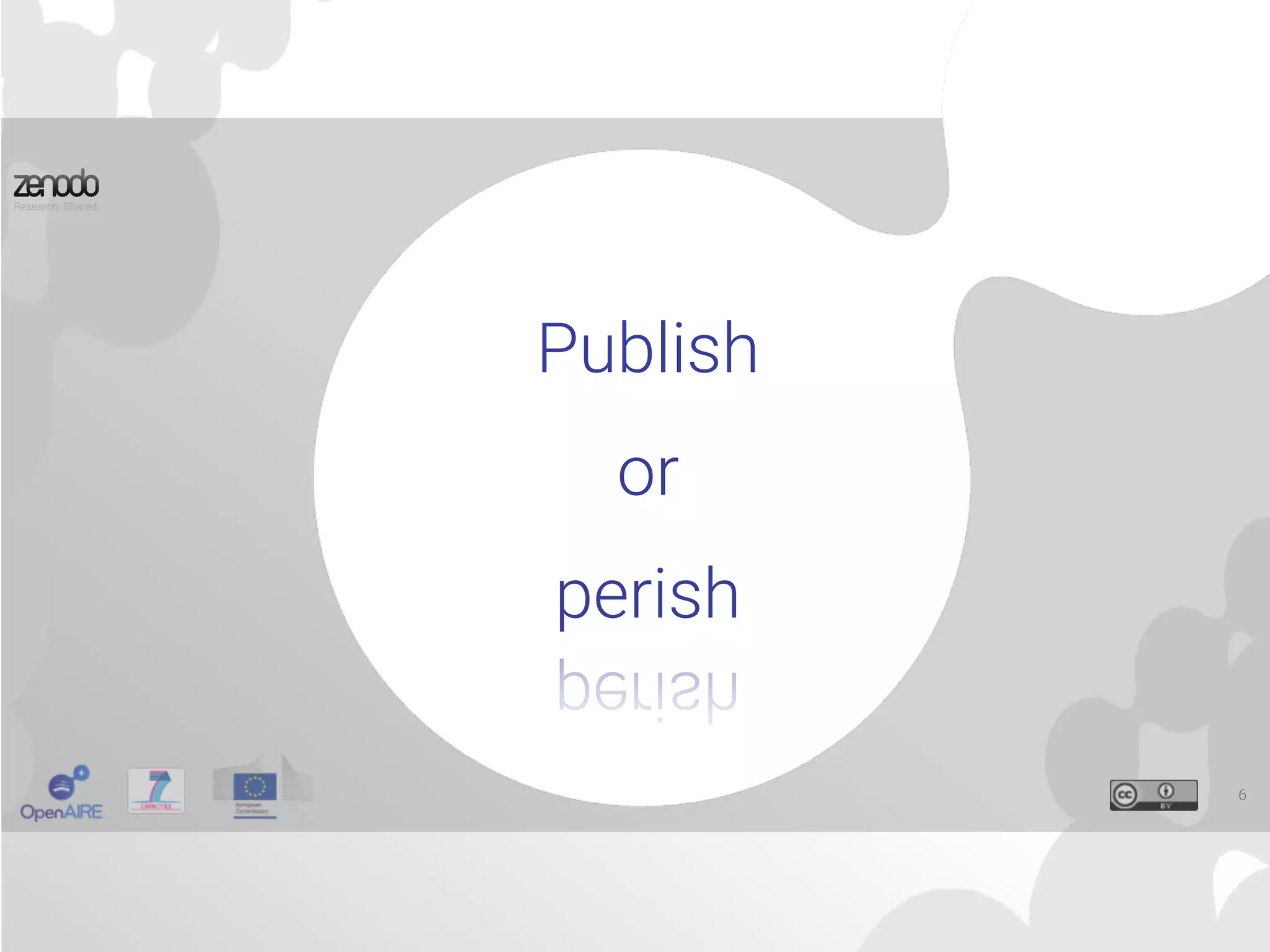 Publish
or
perish
6
 