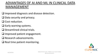 The Role of Artificial Intelligence and Machine Learning in Clinical ...