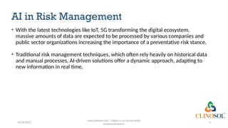 The Role of Artificial Intelligence in Signal Detection and Risk ...
