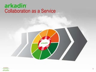 Collaboration as a Service




                             1
 
