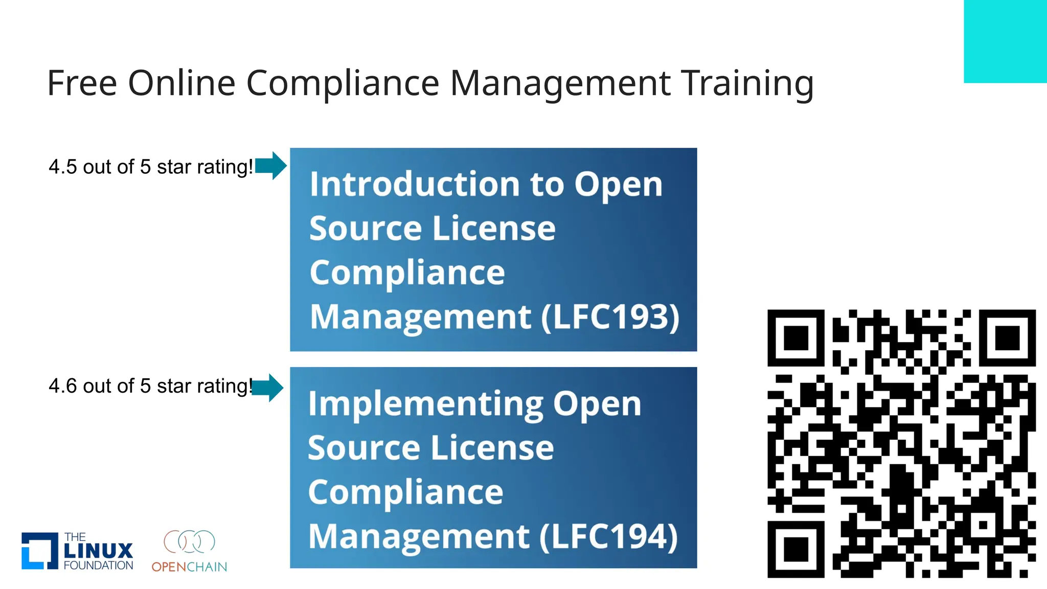 Free Online Compliance Management Training
4.5 out of 5 star rating!
4.6 out of 5 star rating!
 