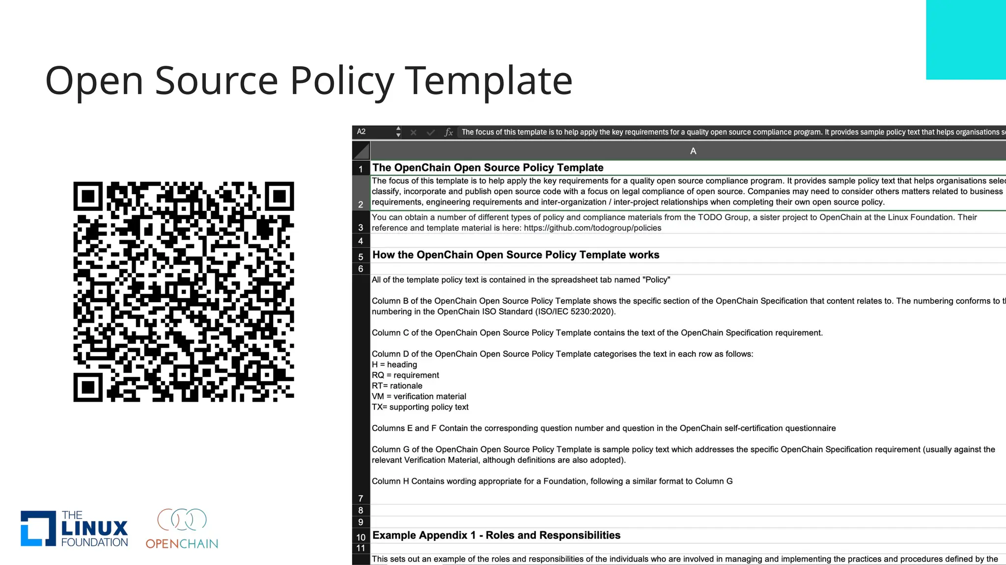 Open Source Policy Template
 