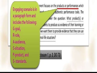 Adapted From the Work and Wisdom of Grant Wiggins & Jay McTighe, UBD 08/2002
 