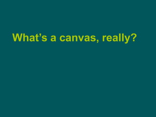 What’s a canvas, really?