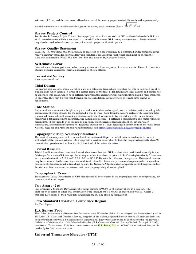 Standards and guidelines for land surveying using gps ver 2.1.3