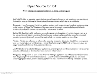 From http://www.slideshare.net/MichaelKoster/rest-ap-is-for-iot
MQTT Observer Connects REST Resource to MQTT Topic
Friday, February 10, 17
 