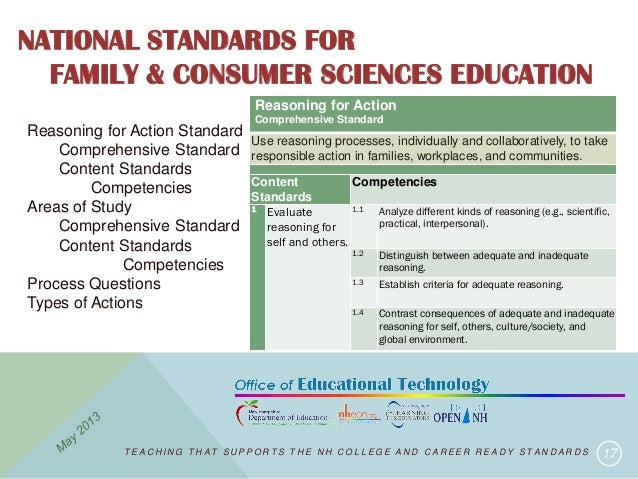Developing a Standards Based Approach to Family and Consumer Science…