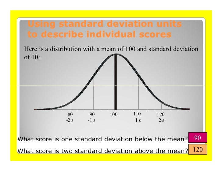 standard deviation and percentage standard deviation and percentage