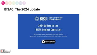 BISAC: The 2024 update
 