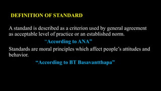 standards in nursing.pptx