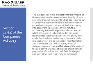 Standards of Auditing - Introduction and Application in the Indian ...