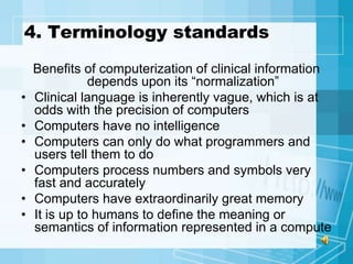 Standards of dental informatics, security issues | PPSX