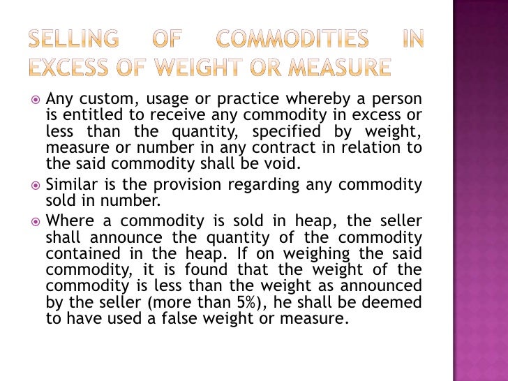 Standards of weights and measures (enforcement) act