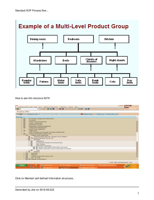 SAP SOP process flow for production process