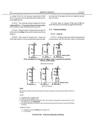 Aashto Railing Deflections - Standard Specifications for Highway Bridges-American Association of ...