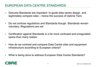 Different Data Standards European Data Centre Standards | PDF