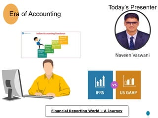 Era of Accounting
Financial Reporting World – A Journey
Naveen Vaswani
Today’s Presenter
 