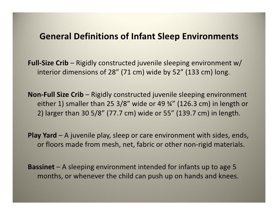 CPSC crib standards review