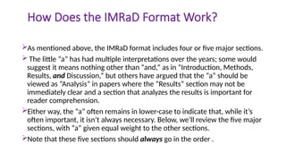 IMRAD Format Explained: Standard Structure of a Research Paper | Dr ...