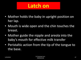 STANDARD TECHNIQUES OF BREAST FEEDING BY DR SHASHWAT JANI.pptx