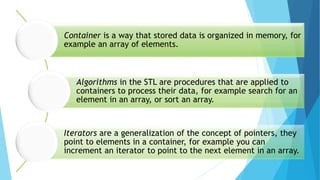 Standard template library | PPTX