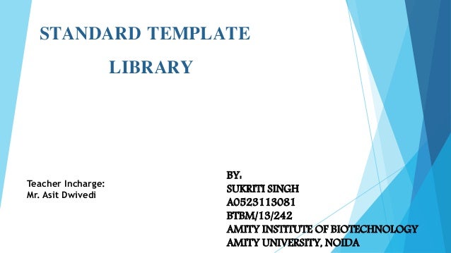 Standard Template Library standard template library
