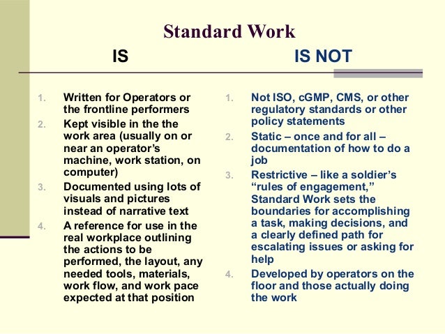 standard-work