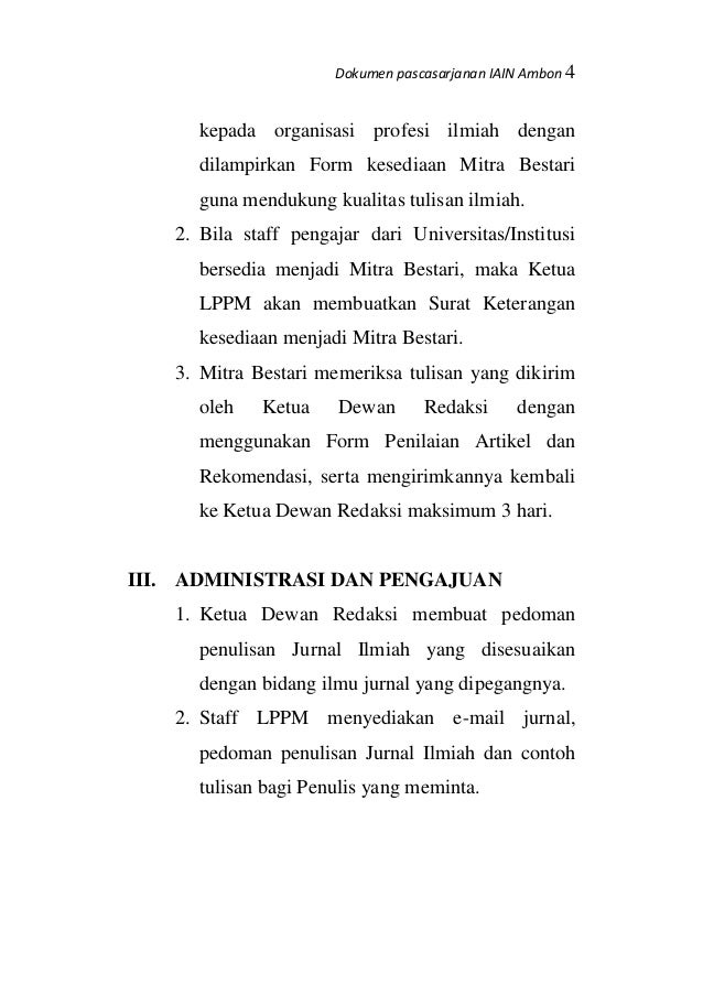 Standar operasional prosedur jurnal