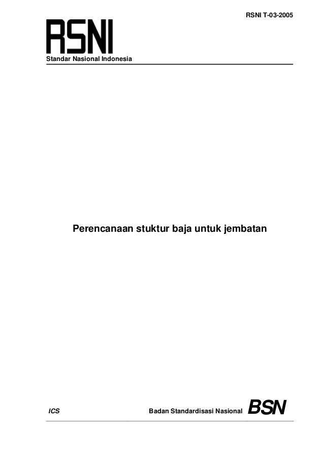 Standar Perencanaan Struktur Baja Untuk Jembatan
