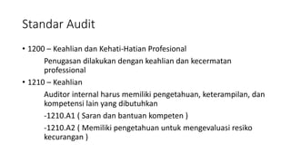 Standar Profesi Audit Internal Pptx