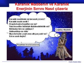 Karanlık Maddenin ve Karanlık
Enerjinin Sırrını Nasıl çözeriz




                              Prof.Dr. İbrahim USLU
 