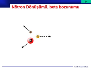 Nötron Dönüşümü, beta bozunumu




                           Prof.Dr. İbrahim USLU
 