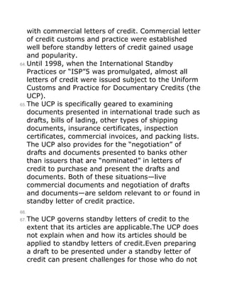 Standy Letter Standby letter of credit factsheet | PDF