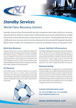 Standby Services