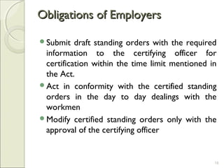 Standing Orders Act 1946 | PPT