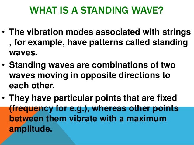 standing waves final ppt ppt on waves