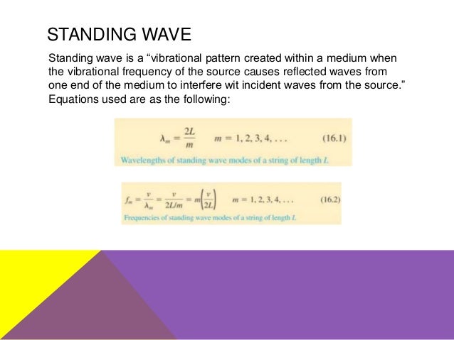 Standing waves on strings