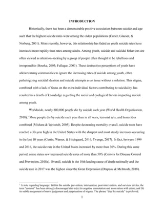 Social Support as a Protective Factor for Youth Suicide: An ...