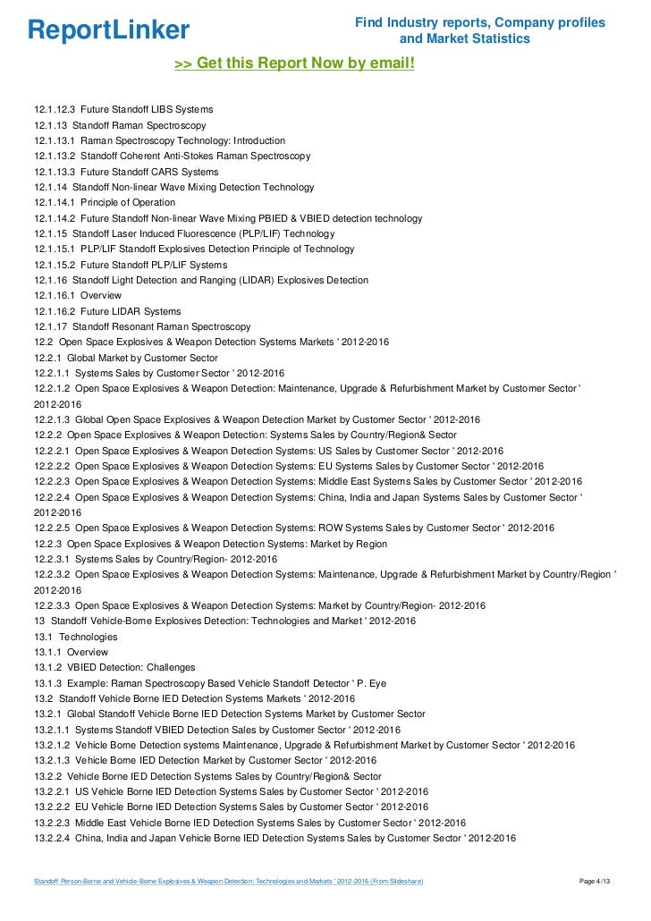Standoff PersonBorne and VehicleBorne Explosives & Weapon Detection…