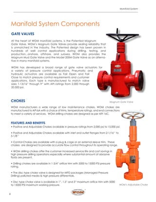 Wm Valves Standpipe Manifold, WOM Manifold Systems - Worldwide Oilfield Machine | PDF