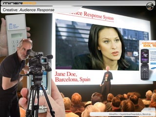 Creative:  Audience Response MinerPro :: Capabilities Presentation, Stand-Up 