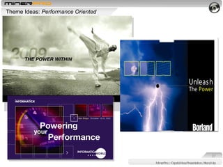 MinerPro :: Capabilities Presentation, Stand-Up Theme Ideas:  Performance Oriented  